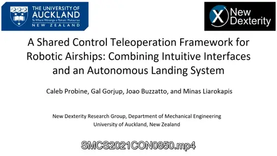 A Shared Control Teleoperation Framework for Robotic Airships: Combining Intuitive Interfaces and an Autonomous Landing Systems