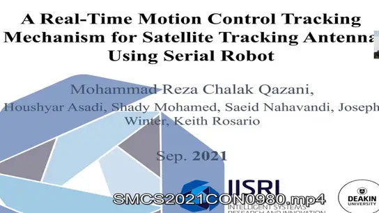 A Real Time Motion Control Tracking Mechanism for Satellite Tracking Antenna Using Serial Robot