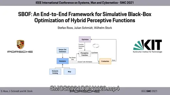 SBOF: An End to End Framework for Simulative Black Box Optimization of Hybrid Perceptive Functions