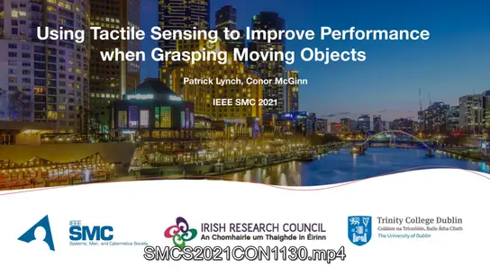 Using Tactile Sensing to Improve Performance When Grasping Moving Objects 