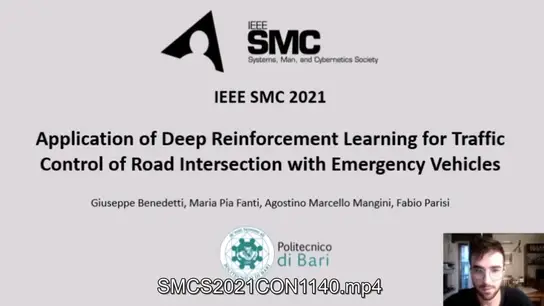 Application of Deep Reinforcement Learning for Traffic Control of Road Intersection with Emergency Vehicles 