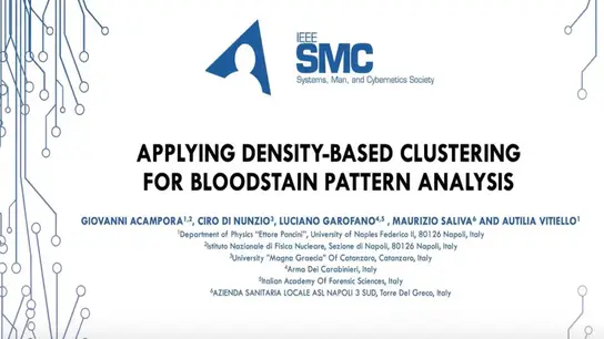 Applying Density Based Clustering For Bloodstain Pattern Analysis