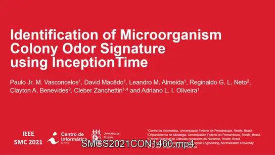 Identification of Microorganism Colony Odor Signature Using Inception Time