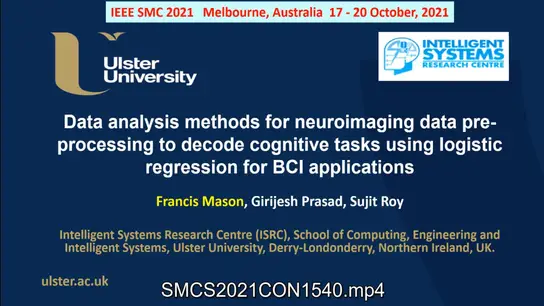 Data Analysis Methods for Neuroimaging Data Pre-Processing to Decode Cognitive Tasks Using Logistic Regression for BCI Applications