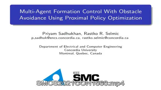 Multi Agent Formation Control With Obstacle Avoidance Using Proximal Policy Optimization