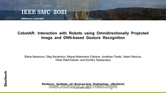 CobotAR: Interaction with Robots Using Omnidirectionally Projected Image and DNN Based Gesture Recognition