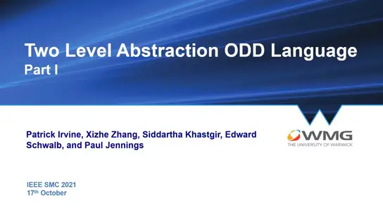 Two Level Abstraction ODD Definition Language Part I