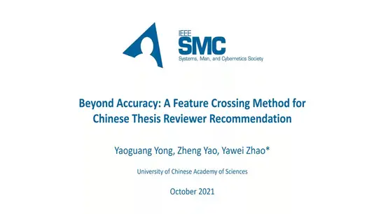 Beyond Accuracy: A Feature Crossing Method for Chinese Thesis Reviewer Recommendation