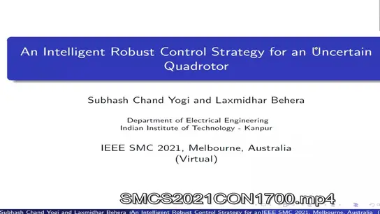 An Intelligent Robust Control Strategy for an Uncertain Quadrotor