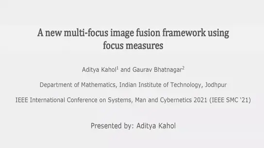 A New Multi-Focus Image Fusion Framework Using Focus Measures