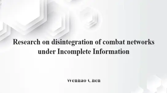 Research on Disintegration of Combat Networks Under Incomplete Information