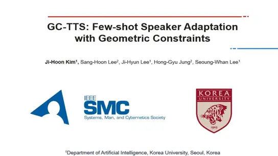 GC-TTS: Few Shot Speaker Adaptation with Geometric Constraints