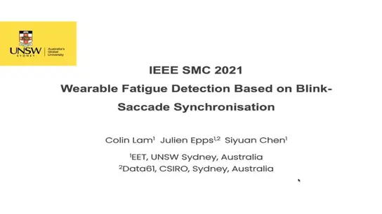 Wearable Fatigue Detection Based on Blink-Saccade Synchronization