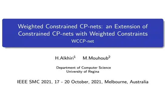 Weighted Constraints CP-nets: An Extension of Constrained CP-nets with Weighted Constraints WCCP-net