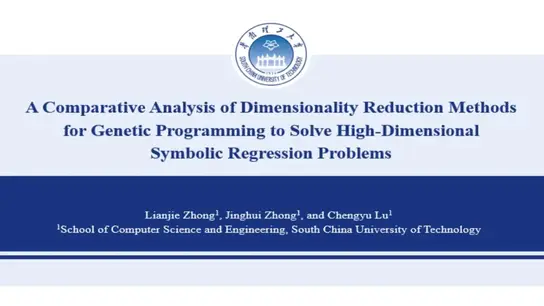 A Comparative Analysis of Dimensionality Reduction Methods for Genetic Programming to Solve High Dimensional Symbolic Regression Problems