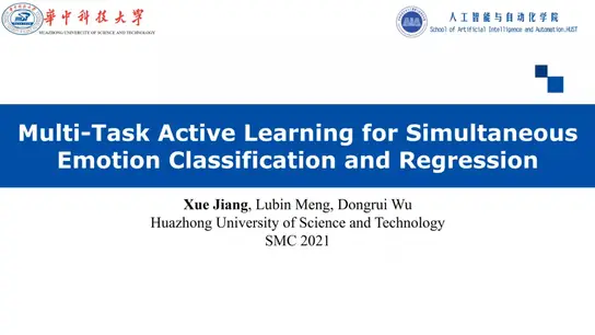 Multi-Task Active Learning for Simultaneous Emotion Classification and Regression