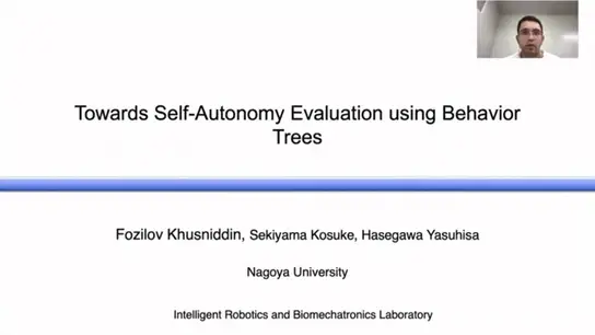 Towards Self-Autonomy Evaluation Using Behavior Trees