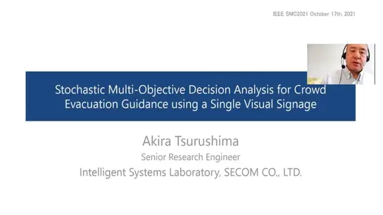 Stochastic Multi-Objective Decision Analysis for Crowd Evacuation Guidance Using a Single Visual Signage