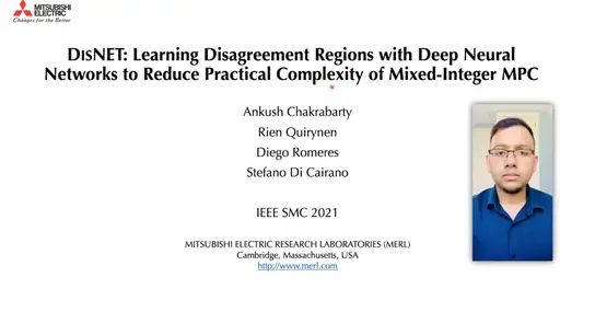 DisNET: Learning Disagreement Regions with Deep Neural Networks to Reduce Practical Complexity of Mixed-Integer MPC 