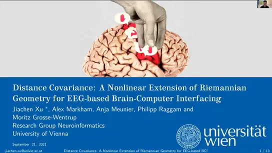 Distance Covariance: A Nonlinear Extension of Riemannian Geometry for EEG-based Brain-Computer Interfacing