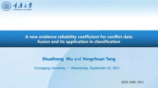 A New Evidence Reliability Coefficient for Conflict Data Fusion and its Application in Classification