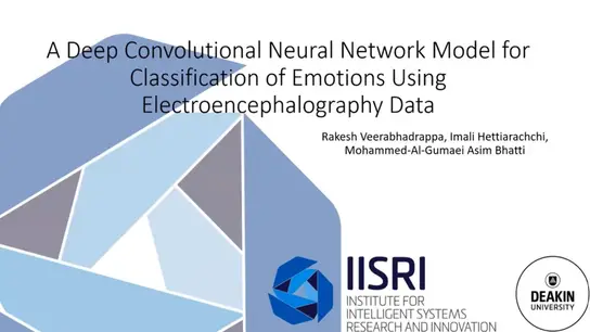 A Deep Convolutional Neural Network Model for Classification of Emotions Using Electroencephalography Data