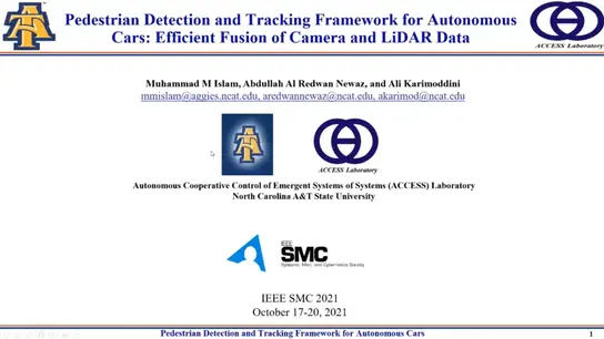 Pedestrian Detection and Tracking Framework for Autonomous Cars: Efficient Fusion of Camera and LiDAR Data