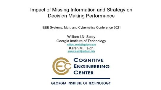 Impact of Missing Information and Strategy on Decision Making Performance