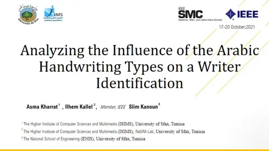 Analyzing the Influence of the Arabic Handwriting Types on a Writer Identification