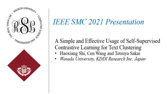 A Simple and Effective Usage of Self-Supervised Contrastive Learning for Text Clustering