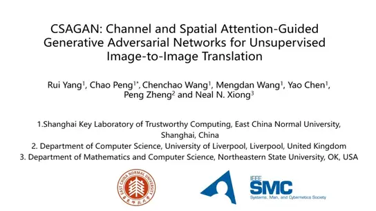 CSAGAN: Channel and Spatial Attention-Guided Generative Adversarial Networks for Unsupervised Image-to-Image Translation