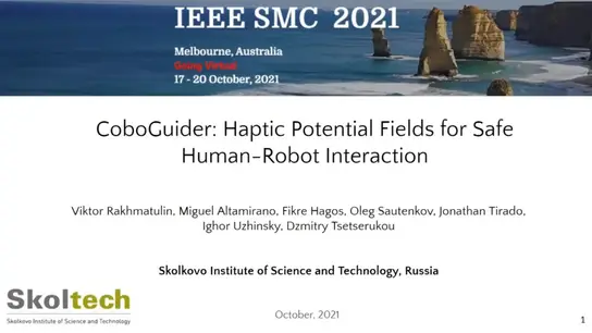 CoboGuider: Haptic Potential Fields for Safe Human-Robot Interaction