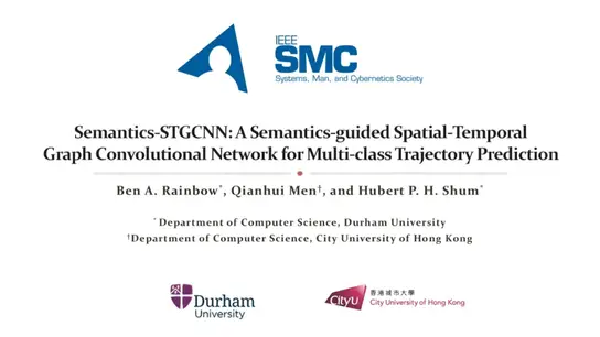 Semantics STGCNN: A Semantics Guided Spatial Temporal Graph Convolutional Network for Multi-Class Trajectory Prediction