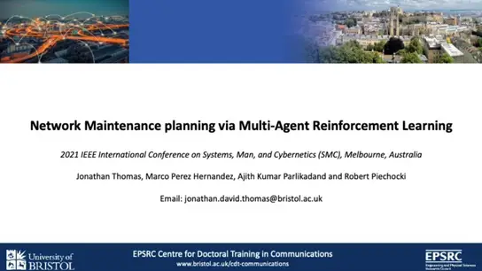 Network Maintenance Planning Via Multi-Agent Reinforcement Learning 