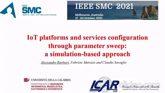 IoT Platforms and Services Configuration Through Parameter Sweep: A Simulation Based Approach