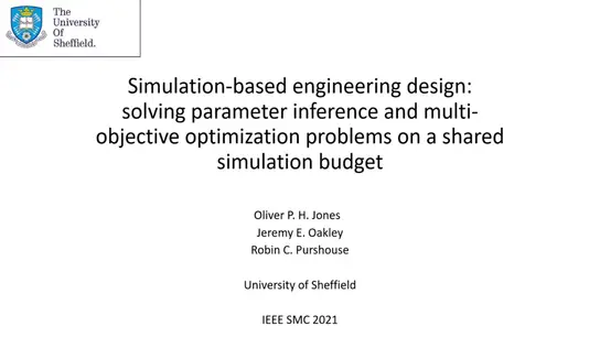 Simulation-based Engineering Design: Solving Parameter Inference and Multi-Objective Optimization Problems on a Shared Simulation Budget