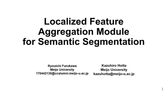 Localized Feature Aggregation Module for Semantic Segmentation