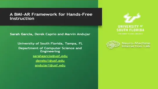 A BMI-AR Framework for Hands-Free Instruction