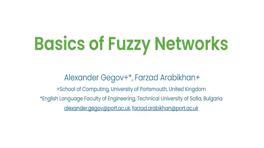 Basics of Fuzzy Networks