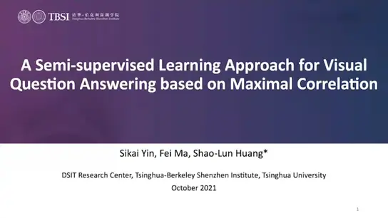 A Semi Supervised Learning Approach for Visual Question Answering based on Maximal Correlation 