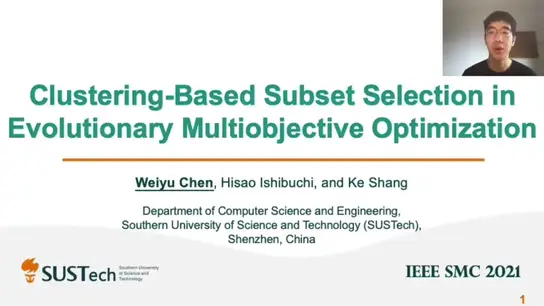 Clustering Based Subset Selection in Evolutionary Multiobjective Optimization