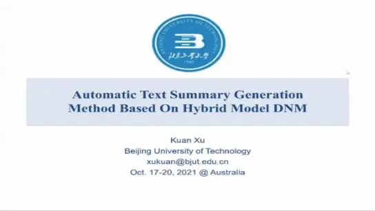 Automatic Text Summary Generation Method Based On Hybrid Model DNM 