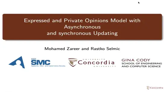 Expressed and Private Opinions Model with Asynchronous and Synchronous Updating 