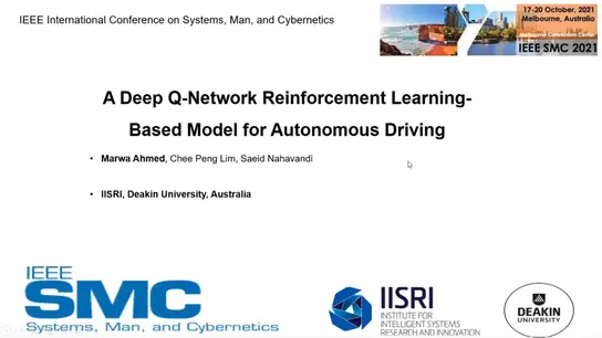 A Deep Q-Network Reinforcement Learning Based Model for Autonomous Driving 