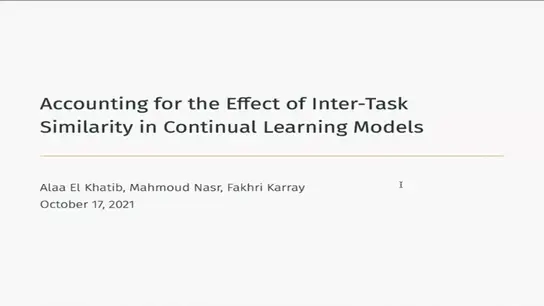 Accounting for the Effect of Inter-Task Similarity in Continual Learning Models