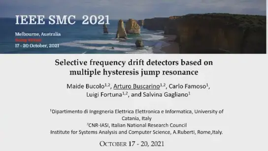 Selective Frequency Drift Detectors Based on Multiple Hysteresis Jump Resonance