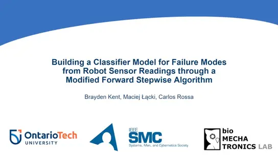 Building a Classifier Model for Failure Modes from Robot Sensor Readings through a Modified Forward Stepwise Algorithm