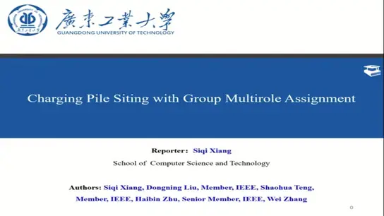 Charging Pile Siting with Group Multirole Assignment 