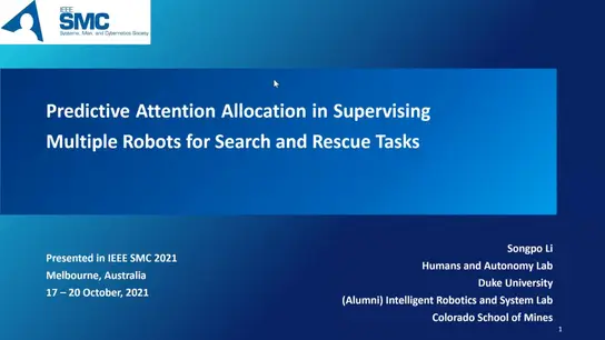 Predictive Attention Allocation in Supervising Multiple Robots for Search and Rescue Tasks