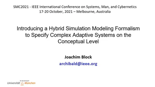 Introducing a Hybrid Simulation Modeling Formalism to Specify Complex Adaptive Systems on the Conceptual Level